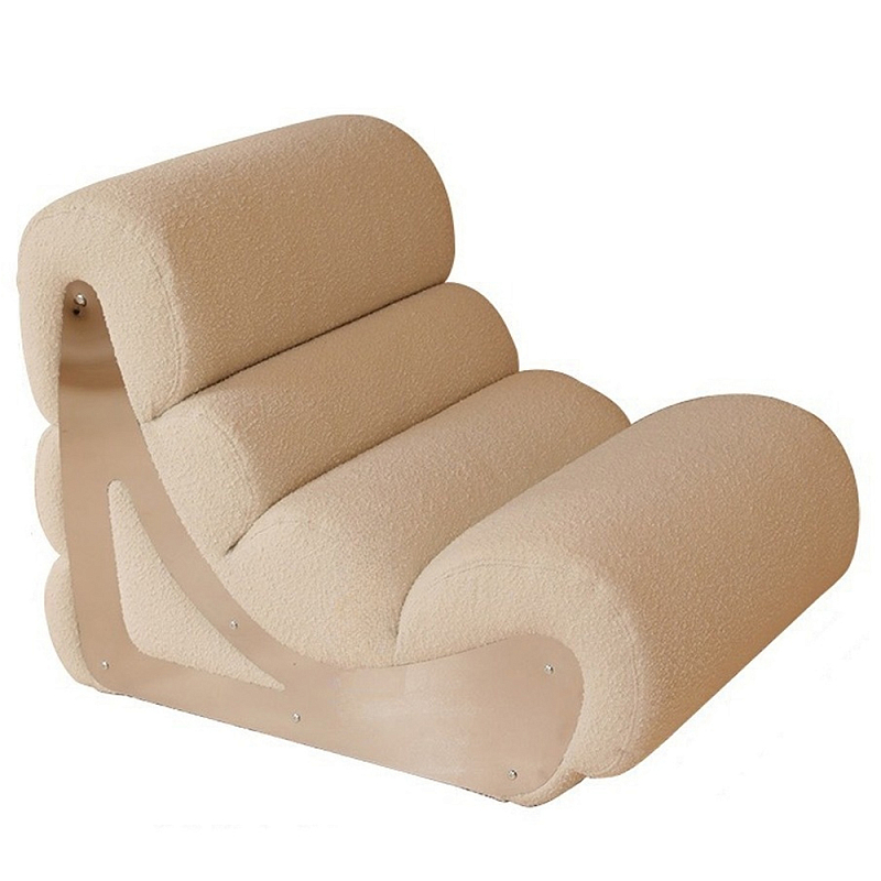Кресло мягкое без подлкотников White Sheepskin Armchair Белый Кресло мягкое без подлкотников White Sheepskin Armchair Белый в Санкт-петербурге | Loft Concept