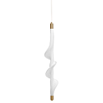 Люстра с белым скрученным плафоном Golden Swirl варинант исполнения - 1 | Loft Concept в Санкт-петербурге