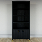 Книжный Стеллаж Elsa Dreams Black с задней стенкой варинант исполнения - 5 | Loft Concept в Санкт-петербурге