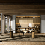 Дизайнерский рабочий стол из металла BLEVIO Table варинант исполнения - 2 | Loft Concept в Санкт-петербурге