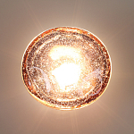 Бра с круглым плафоном из прозрачного стекла с пузырьками воздуха Effervia  варинант исполнения - 6 | Loft Concept в Санкт-петербурге