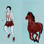 Дизайнерская плитка Конь бегун варинант исполнения - 2 | Loft Concept в Санкт-петербурге