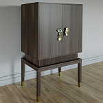 Кабинетный шкаф Elsa Dreams Walnut с 2-мя ящиками варинант исполнения - 6 | Loft Concept в Санкт-петербурге