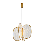 Люстра с гравировкой на акриловых плафонах Gravyura Bronze D 50 см варинант исполнения - 2 | Loft Concept в Санкт-петербурге