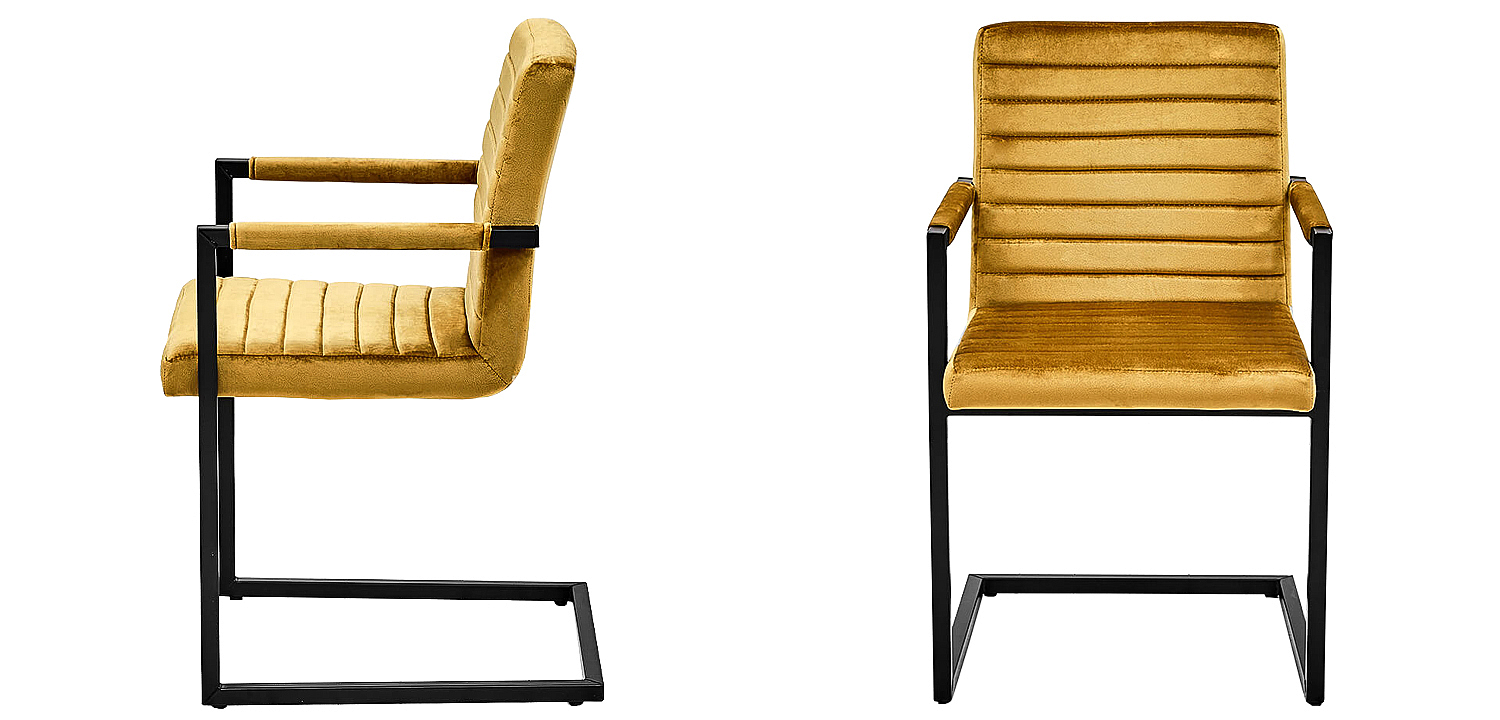 Стул с подлокотниками Dalak Stool yellow Стул с подлокотниками Dalak Stool yellow - Loft-Concept в Санкт-петербурге