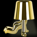Настольная лампа фигурная цвета золото с гладким абажуром Высота 17 см Sophia варинант исполнения - 5 | Loft Concept в Санкт-петербурге