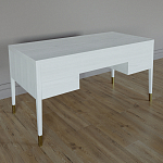 Письменный стол с 4-мя ящиками Elsa Dreams White варинант исполнения - 5 | Loft Concept в Санкт-петербурге