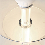 Подвесной светильник светодиодный в виде ряда белых металлических конусов  Herringbone варинант исполнения - 8 | Loft Concept в Санкт-петербурге