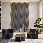 Гипсовая 3D Панель LOVE SPRUCE варинант исполнения - 1 | Loft Concept в Санкт-петербурге