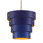 Подвесной светильник фигурный синий из 4-х широких колец Alternating Rings варинант исполнения - 1 | Loft Concept в Санкт-петербурге