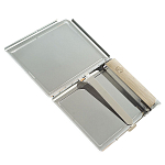 Портсигар на 10 сигарет с газовой зажигалкой из натурального камня Авантюрин Stone Cigarettes Cases варинант исполнения - 3 | Loft Concept в Санкт-петербурге