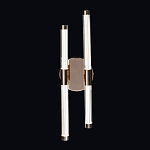 Бра с круглым основанием золотого цвета и двумя вертикальными плафонами Hex Scaffold варинант исполнения - 2 | Loft Concept в Санкт-петербурге