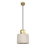 Подвесной светильник с круглым мраморным плафоном Marble square варинант исполнения - 1 | Loft Concept в Санкт-петербурге