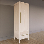 Узкий Шкаф Primo с 2 выдвижными ящиками Светлый дуб варинант исполнения - 3 | Loft Concept в Санкт-петербурге