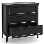 Комод с 3-мя ящиками черный Silva Black Chest of Drawers варинант исполнения - 3 | Loft Concept в Санкт-петербурге