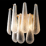 Бра с подвесками из рифленного стекла в форме капель Textured Glass варинант исполнения - 1 | Loft Concept в Санкт-петербурге