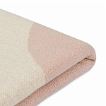 Плед из хлопка бежевого цвета с абстрактным принтом Elysian Flow Peach варинант исполнения - 4 | Loft Concept в Санкт-петербурге