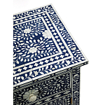 Комод инкрустация костью ORIENTAL Indian синий орнамент варинант исполнения - 4 | Loft Concept в Санкт-петербурге