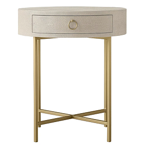 Gaston Stingray Round Ivory Side Table Приставной стол скат