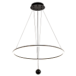 Светодиодная люстра Black LED Circle and Ball Lamp варинант исполнения - 2 | Loft Concept в Санкт-петербурге