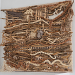 Большая Абстрактное Панно из веток и нитей Dryad Wall Art варинант исполнения - 1 | Loft Concept в Санкт-петербурге