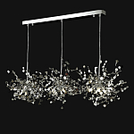 Люстра подвесная из трех частей с металлическими круглыми элементами Terzani Argent варинант исполнения - 9 | Loft Concept в Санкт-петербурге