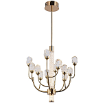 Люстра с декором в виде кристаллов из хрусталя Kenneth Crystal Stone Chandelier 12 варинант исполнения - 2 | Loft Concept в Санкт-петербурге