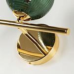 Бра с рифлёными шарообразными плафонами прозрачного и зелёного цвета Bolle Multi Color hanging lamp варинант исполнения - 2 | Loft Concept в Санкт-петербурге