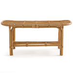 Скамья из ротанга с подушкой Manlio Rattan Bench варинант исполнения - 5 | Loft Concept в Санкт-петербурге