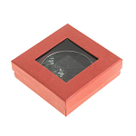 Зеркало карманное двухстороннее круглое из натурального камня Серафинит в подарочной упаковке Silver Stone Mirrors варинант исполнения - 4 | Loft Concept в Санкт-петербурге