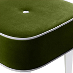 Квадратный мягкий пуф на белых ножках Winton Pouf Square варинант исполнения - 2 | Loft Concept в Санкт-петербурге