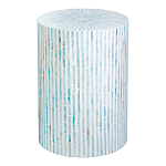 Столик с инкрустацией с перламутровым узором Dominic Blue варинант исполнения - 1 | Loft Concept в Санкт-петербурге