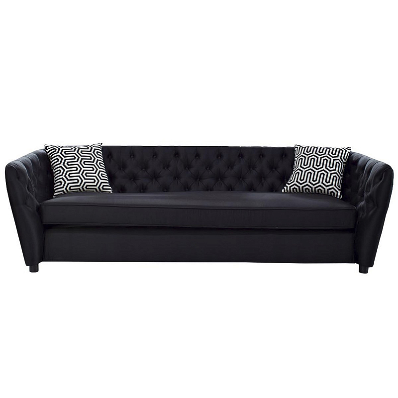 Диван Gilmore Chesterfield Sofa Черный в Санкт-петербурге | Loft Concept 