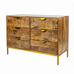 Комод с выдвижными ящиками и фактурным фасадом Termite варинант исполнения - 3 | Loft Concept в Санкт-петербурге