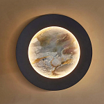 Бра в форме диска черного цвета Borders of Black варинант исполнения - 4 | Loft Concept в Санкт-петербурге