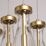 Люстра с 9-ю прозрачными стеклянными плафонами в форме капли Lucid Rain  варинант исполнения - 8 | Loft Concept в Санкт-петербурге