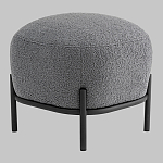 Пуф Стоун букле Fluffy темно-серый варинант исполнения - 1 | Loft Concept в Санкт-петербурге