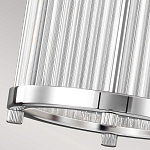 Подвесной светильник цвета хром с рифленым стеклянным цилиндрическим плафоном в современном стиле Feiss варинант исполнения - 6 | Loft Concept в Санкт-петербурге