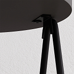 Стол приставной с 2-мя круглыми столешницами цвета антрацит ESSEL SIDE TABLE ANTHRACITE варинант исполнения - 1 | Loft Concept в Санкт-петербурге