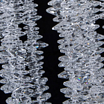 Люстра многоярусная с каркасом из металла и прозрачными подвесками FAIRYTREE Light варинант исполнения - 7 | Loft Concept в Санкт-петербурге