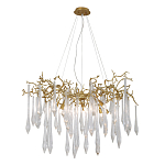 Люстра подвесная с прозрачными подвесками в форме капель Droplet Chandelier варинант исполнения - 3 | Loft Concept в Санкт-петербурге