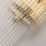 Бра с золотистым основанием и прозрачными трубками Nembus варинант исполнения - 3 | Loft Concept в Санкт-петербурге