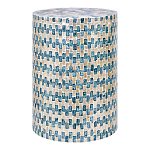 Столик с инкрустацией с перламутровым узором Rona варинант исполнения - 1 | Loft Concept в Санкт-петербурге