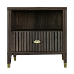 Прикроватная тумбочка с полкой Elsa Dreams Walnut  варинант исполнения - 6 | Loft Concept в Санкт-петербурге