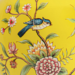 Настольная лампа желтая с изображением птиц Slip Away варинант исполнения - 6 | Loft Concept в Санкт-петербурге