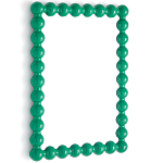 Настенное зеркало в зеленой раме Nya Green Mirror варинант исполнения - 2 | Loft Concept в Санкт-петербурге