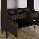 Стеллаж Primo с ящиками Темный орех варинант исполнения - 6 | Loft Concept в Санкт-петербурге