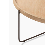 Журнальный стол с круглой деревянной столешницей Urban Style Space варинант исполнения - 1 | Loft Concept в Санкт-петербурге