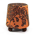 Пуф Wakonda Terracotta Tiger Mountain с Круглыми ножками  варинант исполнения - 4 | Loft Concept в Санкт-петербурге