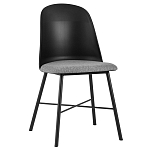 Стул из прочного пластика на металлическом основании Anora Black варинант исполнения - 1 | Loft Concept в Санкт-петербурге